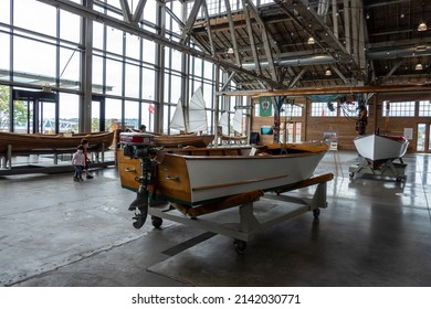 Tacoma, WA USA - Circa August 2021: View Of The Interior Exhibition At The Foss Waterway Seaport Museum.