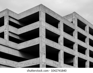 Tacoma, WA / USA - March 9, 2018: Parking Garage At St. Joseph Hospital