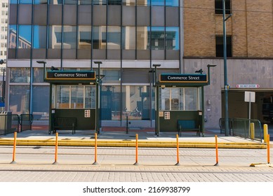 Tacoma, Washington, USA. March 2021. On A Downtown Street