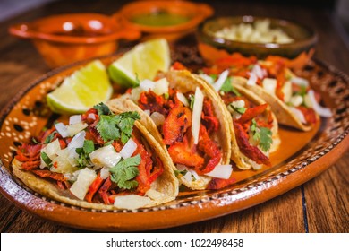 tacos al pastor lemon mexican spicy food in mexico  - Shutterstock ID 1022498458