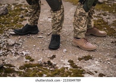 Tactical Sneakers On Feet Military Men Stock Photo 2155049789 ...