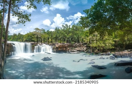 Tad Ton waterfall at National Park of Chaiyaphum province in Thailand.