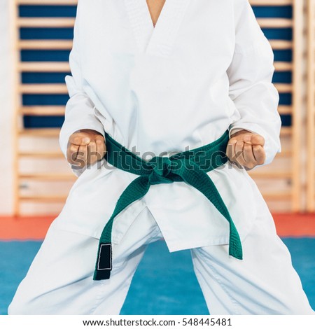 Tae kwon do stance