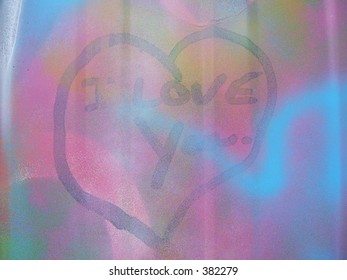 Tagged wall