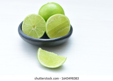 Tahiti Lemons, Whole And Sliced