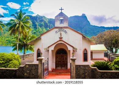 Tahiti Moorea Islands Catholic Churches French Stock Photo 2019118355 ...