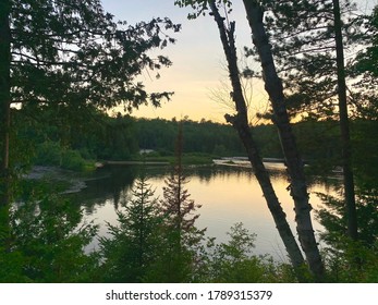 Tahquamenon Falls Sunset Northern Michigan Summer Vacation