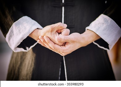 Tai chi chuan master's hands - Powered by Shutterstock