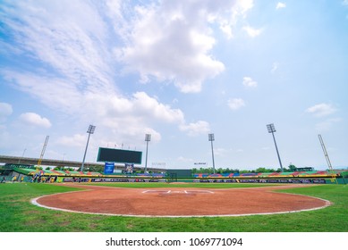 Taichung, Taiwan - Apr 14 2018 In Taichung, Taiwan. Taichung Intercontinental Baseball Stadium