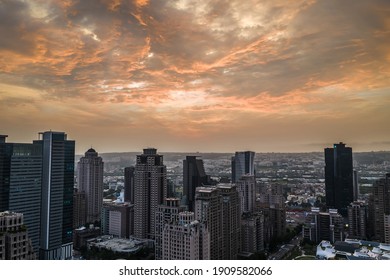 Taichung, Taiwan - September 27th, 2019: Cityscape Of Taichung City With Skyscrapers And Buildings At Taichung City, Taiwan, Asia