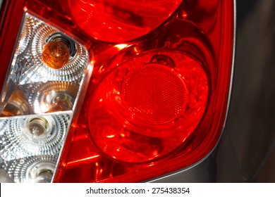 Tail Light Of Car Close Up