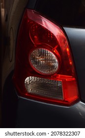 Tail Light Of A Hatch Back Car