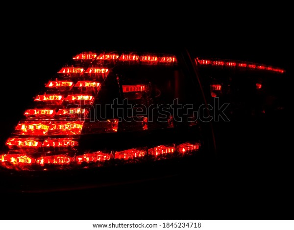 Tail light of a performance\
car