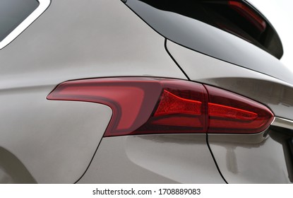 The Tail Lights On A Luxury SUV