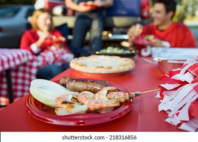 Tailgate: Focus On Grilled Shrimp And Other Tailgating Party Food