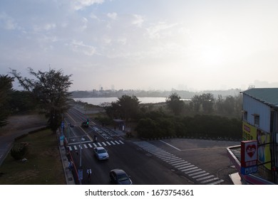 TAINAN, TAIWAN, FEBRUARY 12, 2019: Morning View Of Anping District