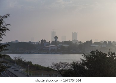 TAINAN, TAIWAN, FEBRUARY 12, 2019: Morning View Of Anping District