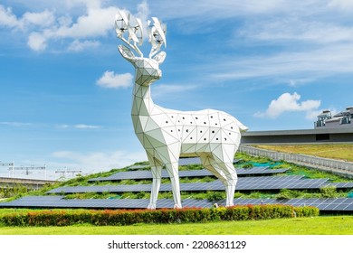 Tainan, Taiwan- June 13, 2022: Building View Of Shalun Smart Green Energy Science City In Tainan, Taiwan. It Has Become A Research And Development Center For Southern Industries.