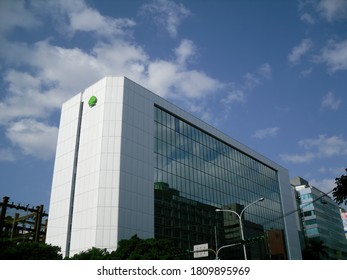 Taipei, APR 29, 2009 - Sunset View Of The Building Of Cathay Life Insurance