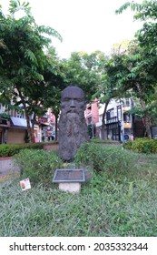 Taipei  Taiwan - 08292021: The George Leslie MacKay(Dr. Mackay) Statue