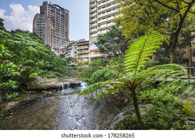 Taipei, Taiwan At Beitou Hot Springs District.