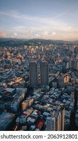 Taipei, Taiwan - July 07 2021: Aerial View  Of Zhongzheng District 