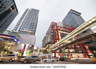 TAIPEI, TAIWAN - NOVEMBER 28: East Taipei has many large department stores. It is one of the best place to go and shop in Taipei, November 28, 2014, Taipei, Taiwan