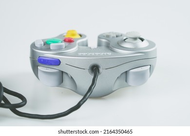 Taipei, Taiwan-May 10 2022:Nintendo GameCube Controller Isolated On White Background 