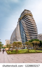 Taipei/Taiwan-April 2018:a luxury condo in central area of Taipei city, Taiwan
