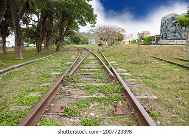 Taitung County ,Taiwan -Feb 25th,2021 :the Old Taitung Railway Station