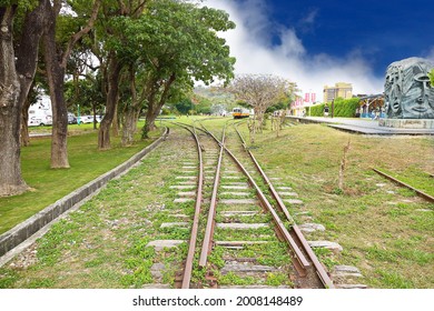 Taitung County ,Taiwan -Feb 25th,2021 :the Old Taitung Railway Station