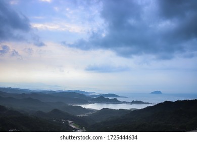 Taiwan , New Taipei City , Chiufen , Coast And Sky And Clouds