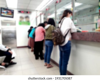 Taiwan Post Office Counter (intentionally Blurred Shot)