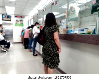 Taiwan Post Office Counter (intentionally Blurred Shot)