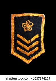 Taiwan (Republic of China) Army Soldier rank insignia 1960s to 1970s