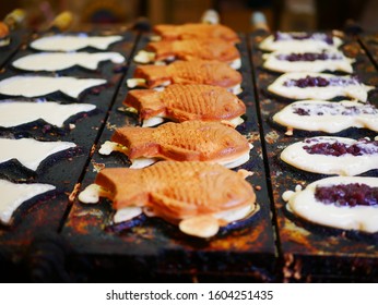 "Taiyaki" is a Japanese traditional sea bream-shaped sweet snack