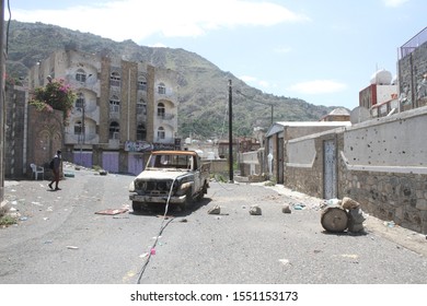 Taiz  Yemen - 18 Aug 2016 : The Popular Resistance In The City Of Taiz Is Destroying A Military Group Of The Houthi Militia