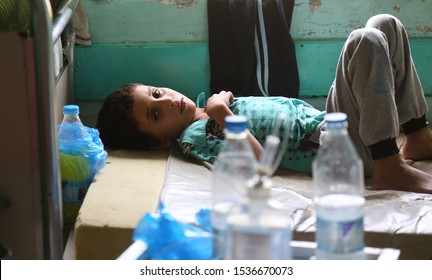 Taiz  Yemen - 29 June 2017 : A Child Suffering From Cholera In Taiz 