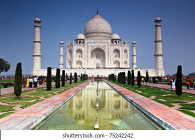 The Taj Mahal in Agra India
