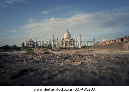 Taj Mahal in Agra, Uttar Pradesh, India.