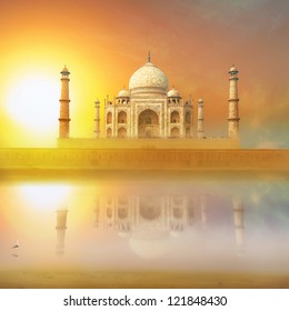 7,529 Taj mahal sunset Images, Stock Photos & Vectors | Shutterstock