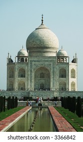Taj Mahal palace in Agra,India - Shutterstock ID 3366842