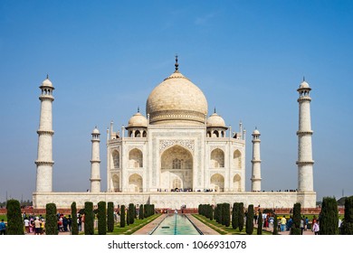 Taj Mahal Worlds Heritage Built Memorialof Stock Photo 1066931078 ...