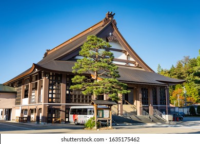 Takayama, Japan - October 22, 2019 : Shinshuotaniha Shoren Temple In Takayama, Japan.