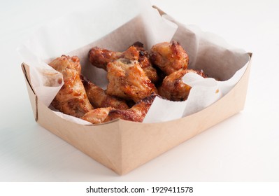 Take Away Or Take Out Bbq Chicken Wings For Food Truck Style