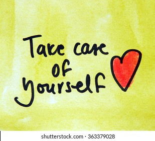 Taking Care of Yourself Images, Stock Photos & Vectors | Shutterstock