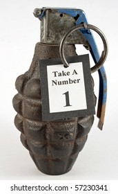 Take A Number Hand Grenade