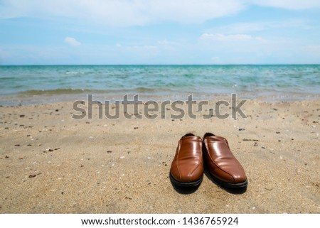 Take off your shoes and walk to the beach  for relaxing after working so hard 