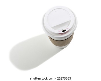 Take out Coffee Cup with Lipstick - Powered by Shutterstock