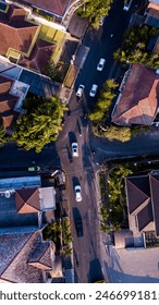 Take photos of object using drone, can be used for wallpaper and texture
